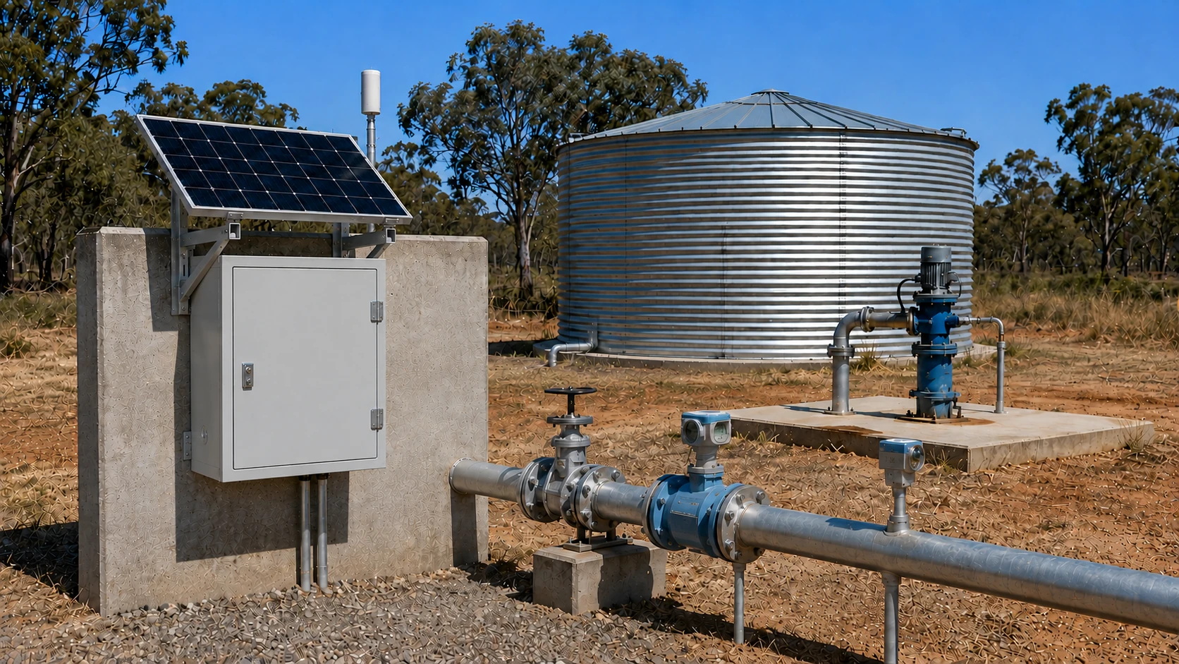 Sectronics off-grid power platform supporting remote water infrastructure and field telemetry