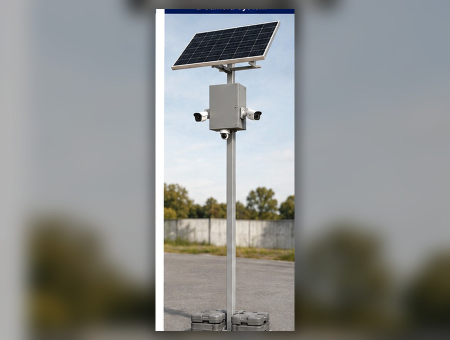 Illustrative multi-camera Sectronics Solar CCTV configuration